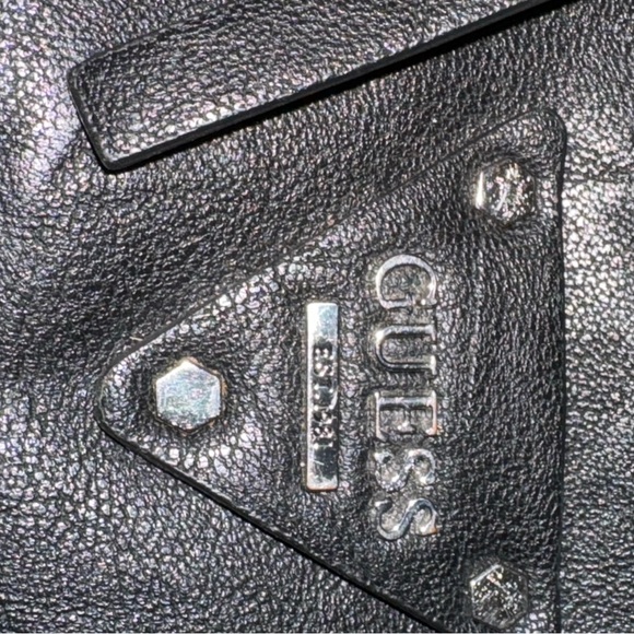 Black Vegan Leather Guess Purse - Picture 8 of 12